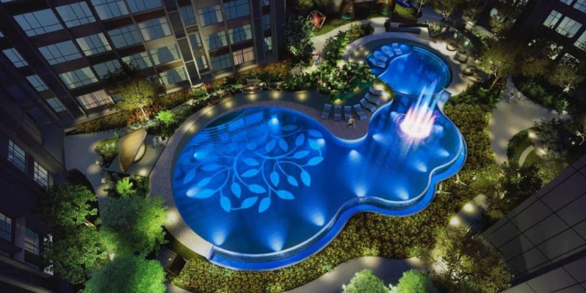 1 Cubic Botanical Swimming Pool Floor